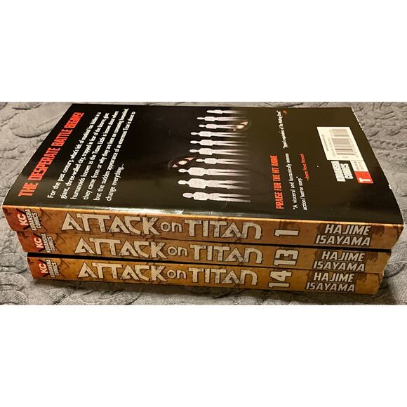 Attack on Titan: Volume 1, 13, 14 - Paperback, by Isayama Hajime - Very Good - Picture 5 of 7